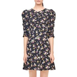 Rebecca Taylor La Vie black floral dress NWOT